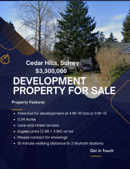 Duplex / Land with Building(s) / Revenue Property For Sale in Surrey, BC - 6 bdrm, 3 bath (9915 132 St.)